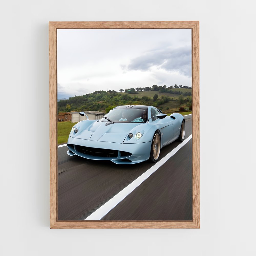 Poster Huayra codalunga majestueux – affiche Pagani (vue 4)